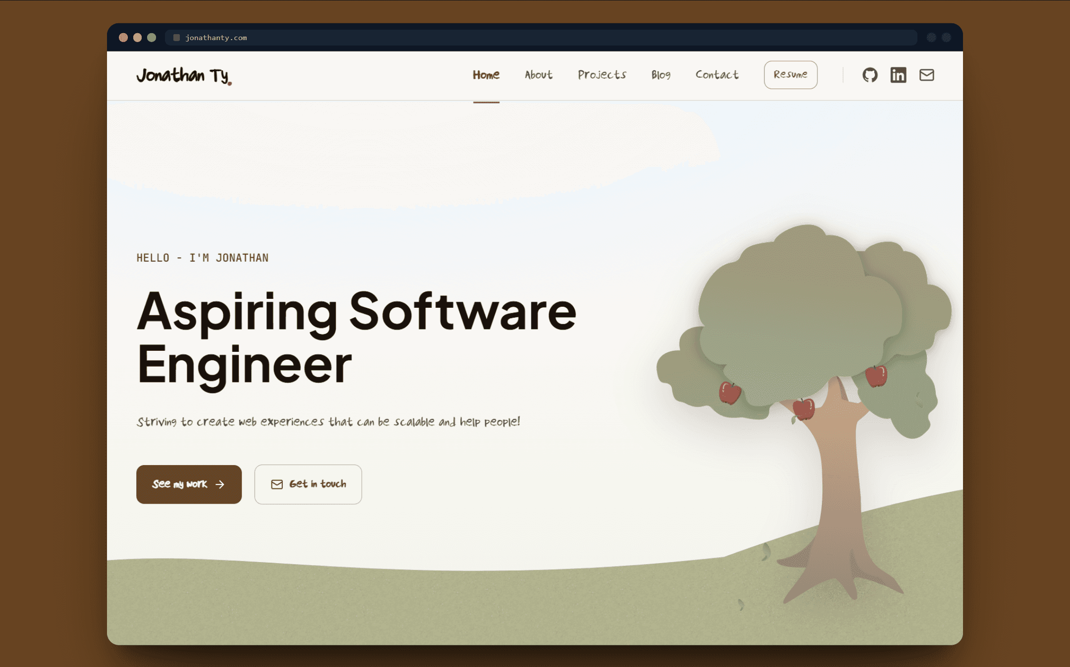 Portfolio Website preview